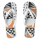 Zuidwest-zonsopgang in Sinaasappel Teenslippers (Voetbed)