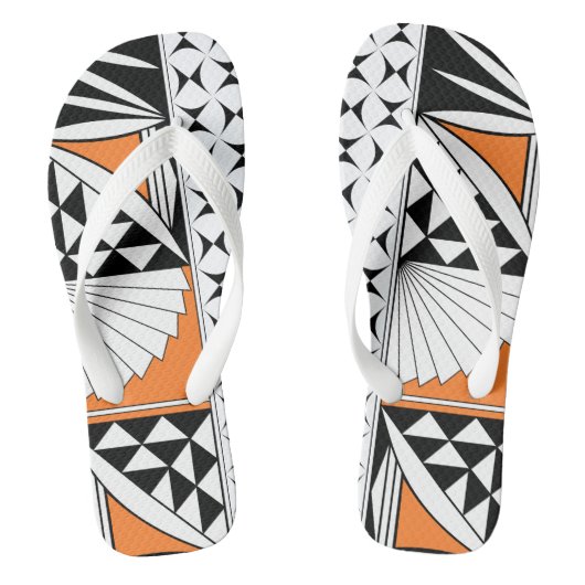 Zuidwest-zonsopgang in Sinaasappel Teenslippers (Voetbed)