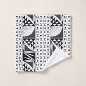 Zuidwest-zonsopgang in steenkool bad handdoek (Wasdoekje)