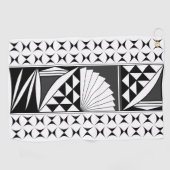 Zuidwest-zonsopgang in steenkool golfhanddoek (Horizontaal)