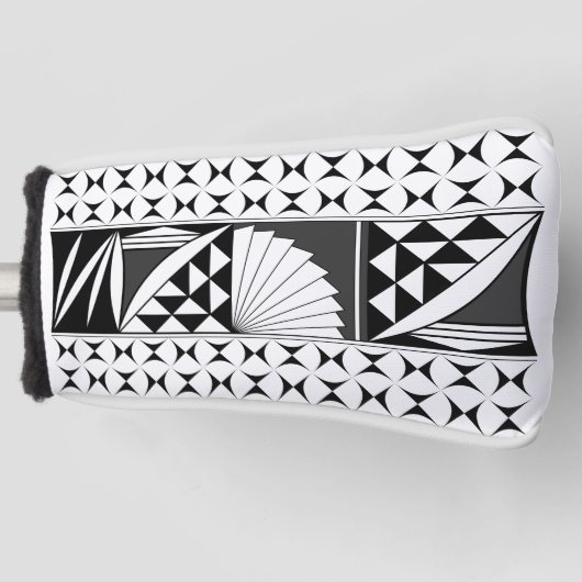 Zuidwest-zonsopgang in steenkool golfheadcover (Voorkant)