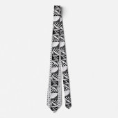 Zuidwest-zonsopgang in steenkool stropdas (Voorkant)