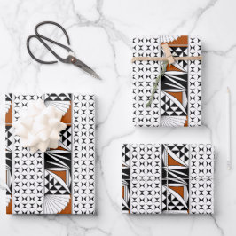 Zuidwest-zonsopgang in traditionele kleuren inpakpapier vel