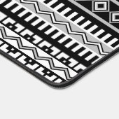 Zuidwest zwart-wit geometrisch patroon bureaumat (Hoek)