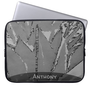 Zuidwest zwarte en witte laptophoes laptop sleeve