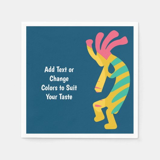 Zuidwestelijk Arizona Kokopelli Party Napkins Servet (Voorkant)