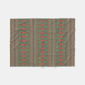 Zuidwestelijk Bijvoetgroen Geometrisch Ontwerp Fleece Deken (Voorkant (Horizontaal))
