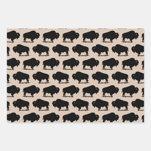 zuidwestelijk buffelpatroon inpakpapier vel (Voorkant 3)