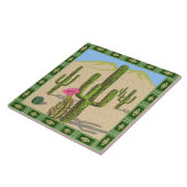 zuidwestelijk cactuustiel tegeltje (Zijkant)
