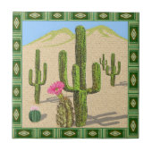 zuidwestelijk cactuustiel tegeltje (Voorkant)