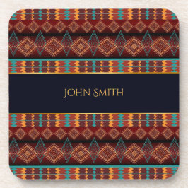 zuidwestelijk etnisch geometrisch patroon.naam bier onderzetter