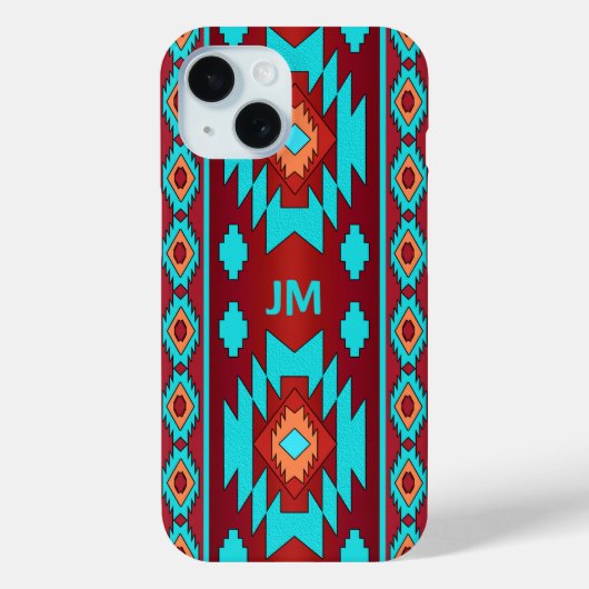 Zuidwestelijk etnisch inheems patroon Case-Mate iPhone case (Achterkant)