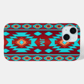 Zuidwestelijk etnisch inheems patroon Case-Mate iPhone case (Achterkant (horizontaal))