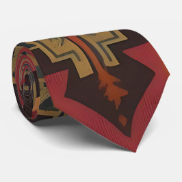 Zuidwestelijk Geïnspireerde Abstracte Halsdoek Stropdas