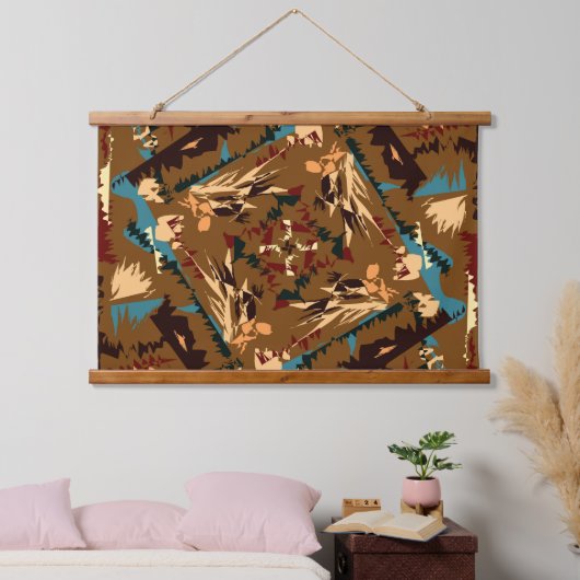 zuidwestelijk geometrisch Abstract patroon Hangend Wandkleed (Slaapkamer)