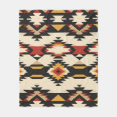 zuidwestelijk geometrisch wandtapijt fleece deken (Voorkant)
