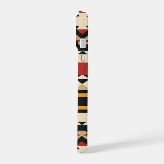 zuidwestelijk geometrisch wandtapijt iPhone 15 case (Linkerkant)