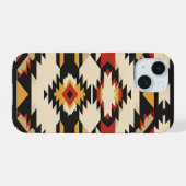 zuidwestelijk geometrisch wandtapijt iPhone 15 case (Achterkant horizontaal)