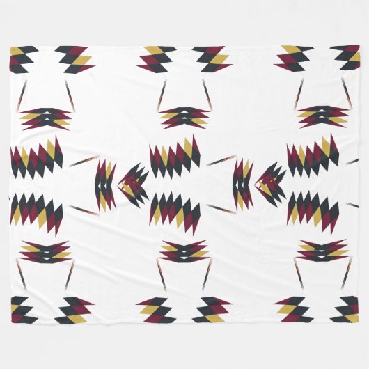 Zuidwestelijk inheems kunstpatroon fleece deken (Voorkant (Horizontaal))