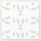 Zuidwestelijk inheems kunstpatroon glazen onderzetter (Achterkant)