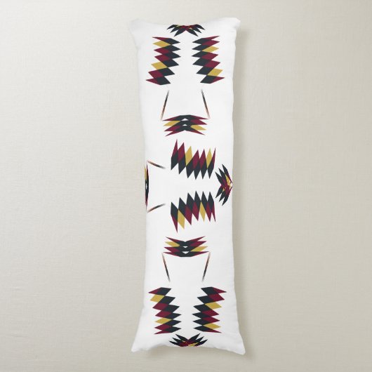 Zuidwestelijk inheems kunstpatroon lichaamskussen (Voorkant Verticaal)