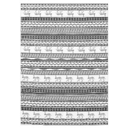 Zuidwestelijk jasje en geometrische patronen tafelkleed