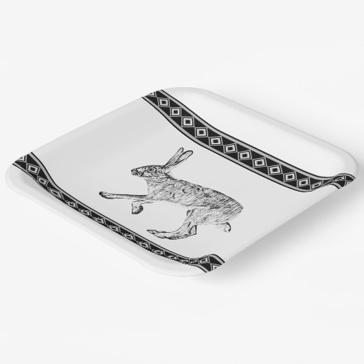 Zuidwestelijk jasje met diamanten tekening papieren bordje (Gebogen)