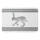 Zuidwestelijk jasje zwart en wit geometrisch badmat (Voorkant)