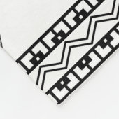 Zuidwestelijk jasje zwart en wit geometrisch fleece deken (Hoek)