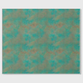 Zuidwestelijk Koper Blauwgroen Abstract Patroon Cadeaupapier (Vlak)