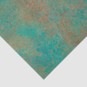 Zuidwestelijk Koper Blauwgroen Abstract Patroon Tissuepapier (Detail)