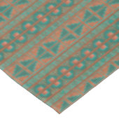 Zuidwestelijk Koper Blauwgroen Geometrisch Patroon Tafelkleed (Gekanteld)