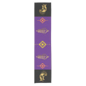 Zuidwestelijk Paarse Zwarte Kokopelli tafelkleed (Voorkant)