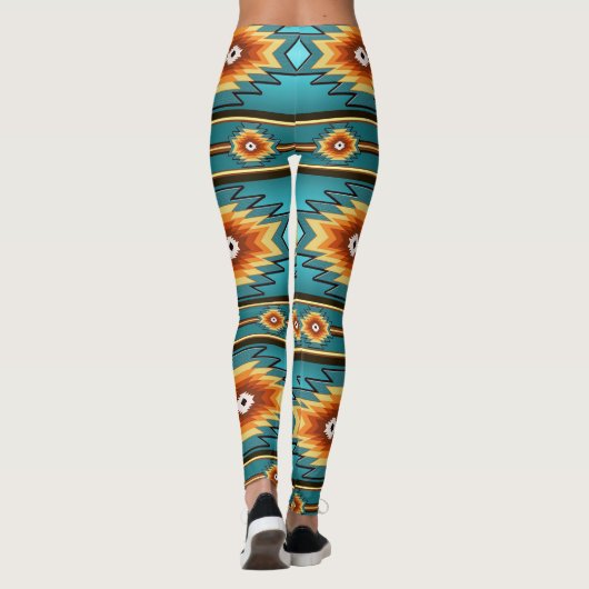 zuidwestelijk patroon leggings (Achterkant)