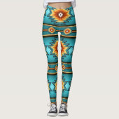 zuidwestelijk patroon leggings (Voorkant)