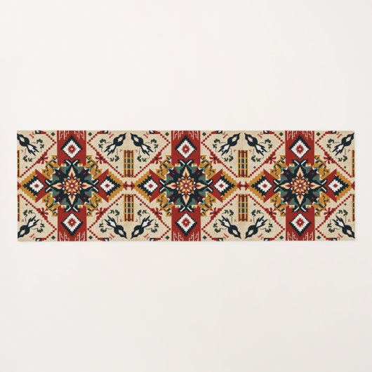 zuidwestelijk patroon-ontwerp yogamat (Achterkant (horizontaal))