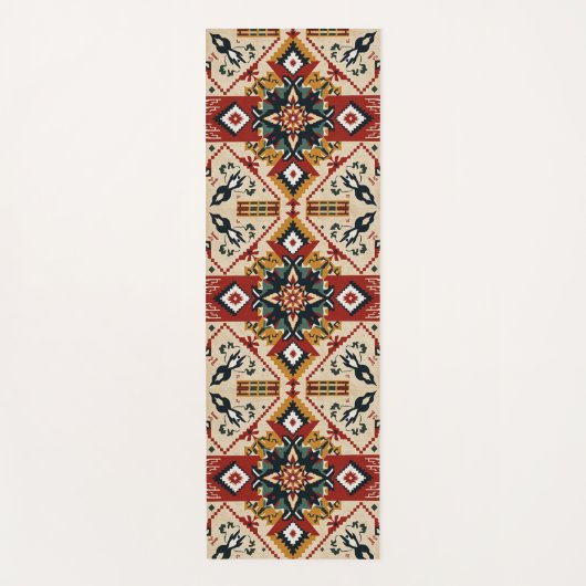 zuidwestelijk patroon-ontwerp yogamat (Voorkant)