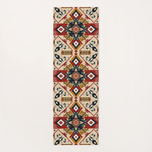 zuidwestelijk patroon-ontwerp yogamat (Achterkant)