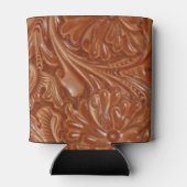 zuidwestelijk patroon western landschapsleer blikjeskoeler (Achterkant)