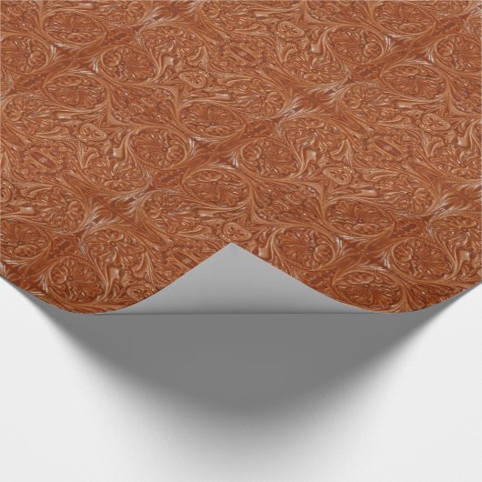 zuidwestelijk patroon western landschapsleer cadeaupapier (Hoek)