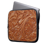 zuidwestelijk patroon western landschapsleer laptop sleeve (Voorkant Links)