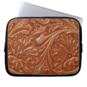 zuidwestelijk patroon western landschapsleer laptop sleeve (Voorkant)