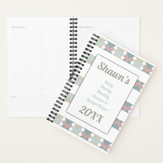 zuidwestelijk patroonbudget planner (Display)