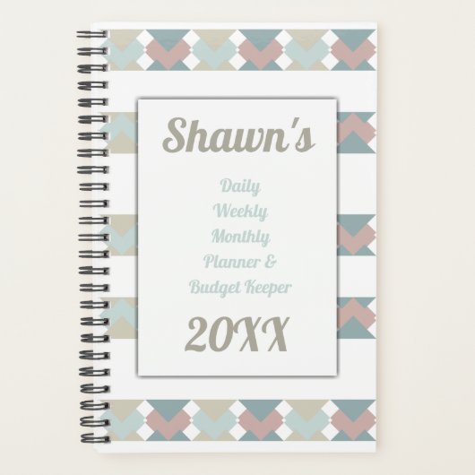 zuidwestelijk patroonbudget planner (Voorkant)