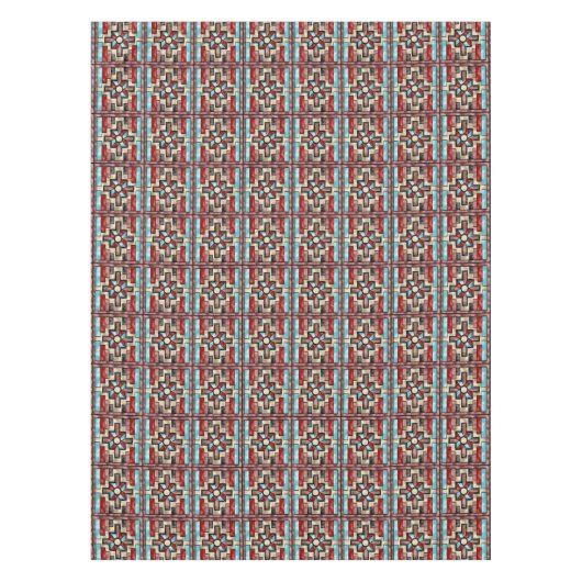 Zuidwestelijk patroontafelglas, gesneden op de kun tafelkleed (Voorkant)