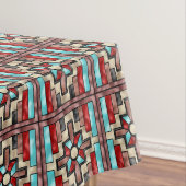 Zuidwestelijk patroontafelglas, gesneden op de kun tafelkleed (Voorbeeld)