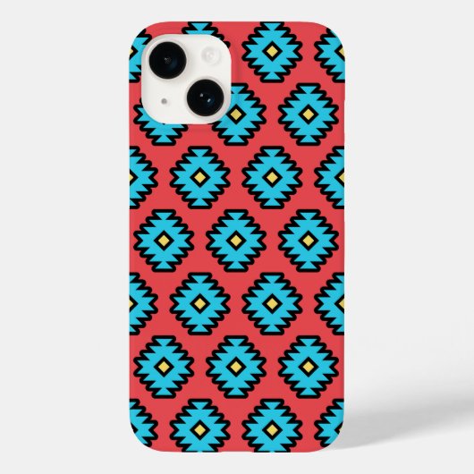 zuidwestelijk Pop-kunstpatroon Case-Mate iPhone Case (Achterkant)