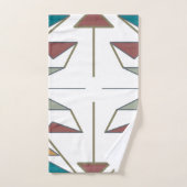 Zuidwestelijk Schuine Driehoek Patroon Ontwerp Bad Handdoek (Handdoek)