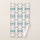 Zuidwestelijk Schuine Driehoek Patroon Ontwerp Bad Handdoek (Handdoek)