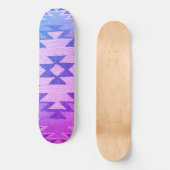 Zuidwestelijk Skateboard Deck Levendig Blauw & Paa (Voorkant)